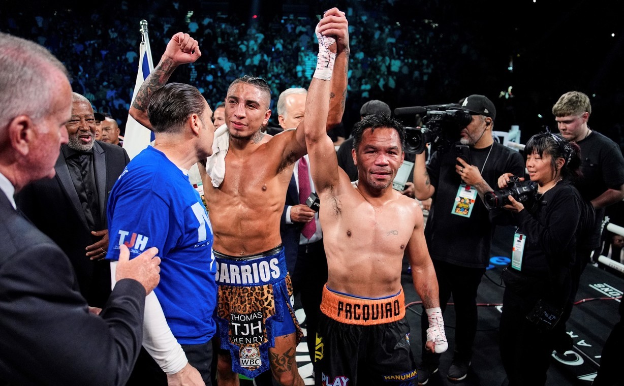 Empataron Pacquiao-Barrios. Sendos nocauts de Chaves y Alaniz en la FAB