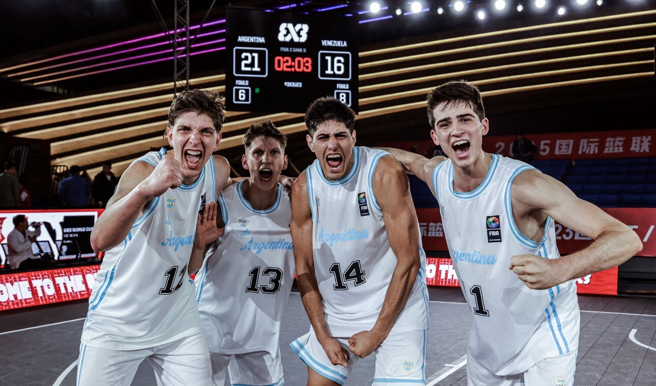Argentina-Lituania en los cuartos del Mundial U23 del Básquet 3×3