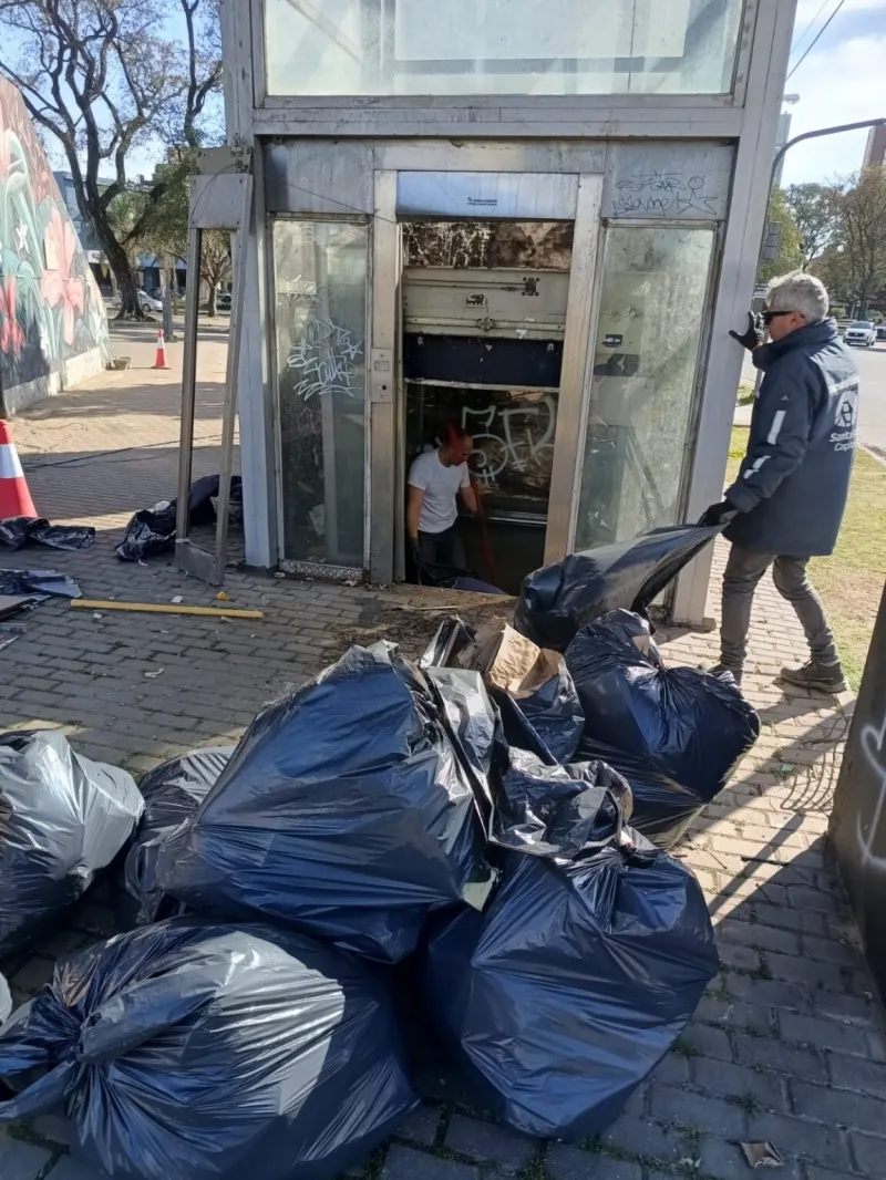 Sacaron 600 kilos de basura en el entorno del Parque Alberdi