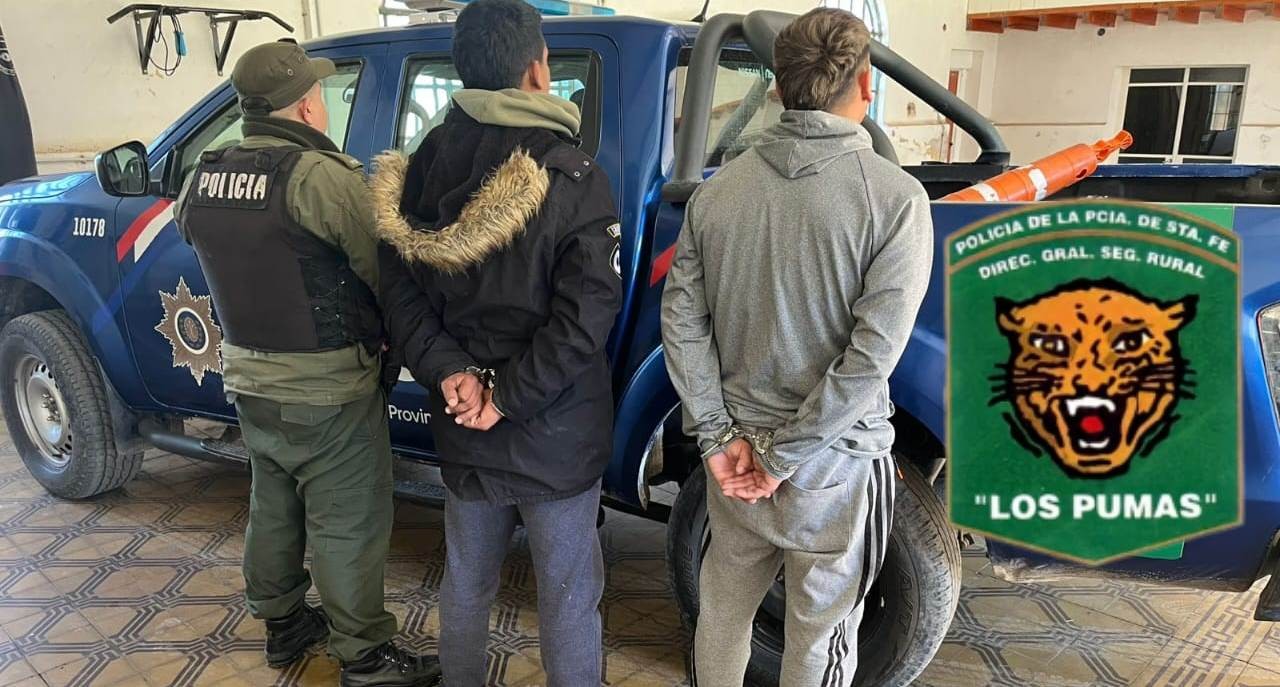 “Los Pumas” de San Justo esclarecieron un abigeato y detuvieron a dos delincuentes rurales