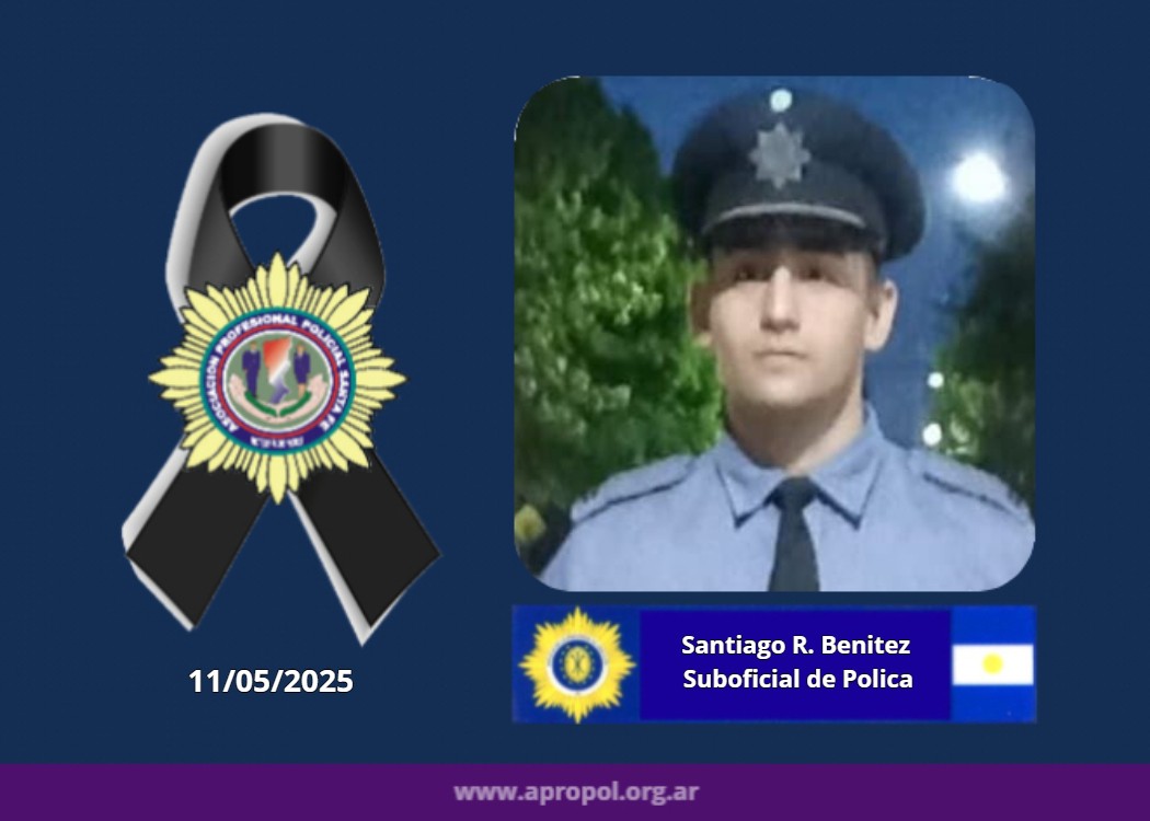 benitez_santiago_11may25.jpg Dolor en la fuerza: falleció el oficial Santiago Rubén Benítez tras un accidente en servicio