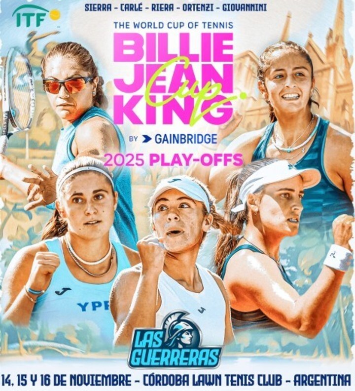 Mercedes Paz tendrá a su formación titular para los play offs de la Billie Jean King