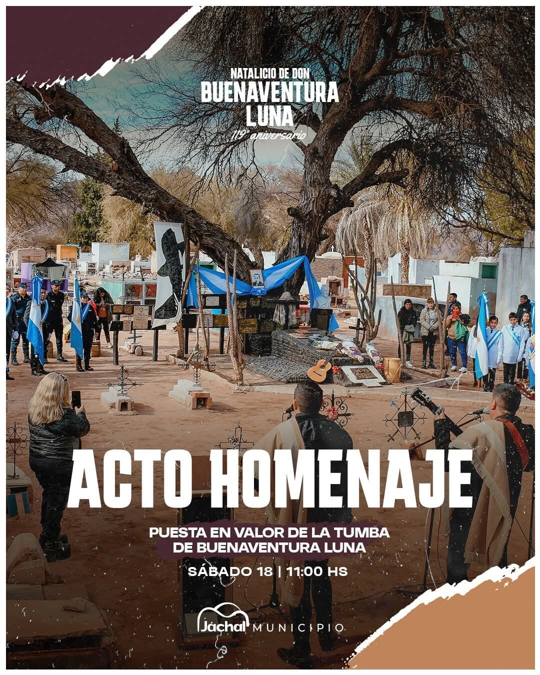 JÁCHAL: Huaco tiene todo listo para el Acto Homenaje a Don Buenaventura Luna