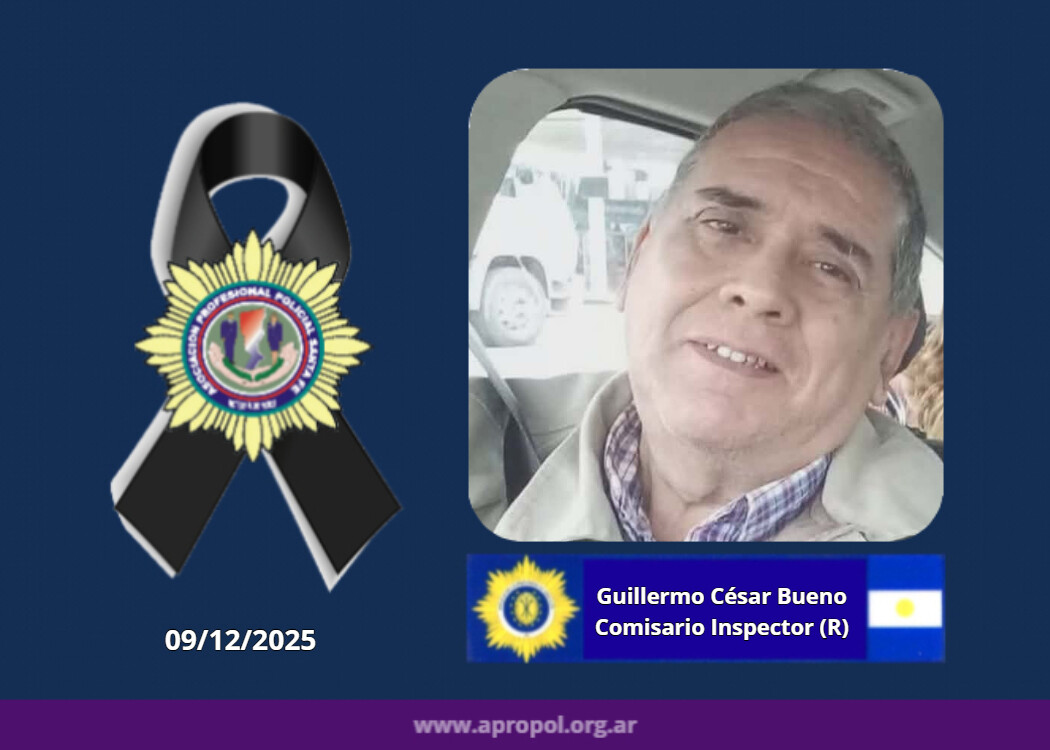 Fallecimiento del Comisario Inspector (R) Guillermo César «Chirola» Bueno