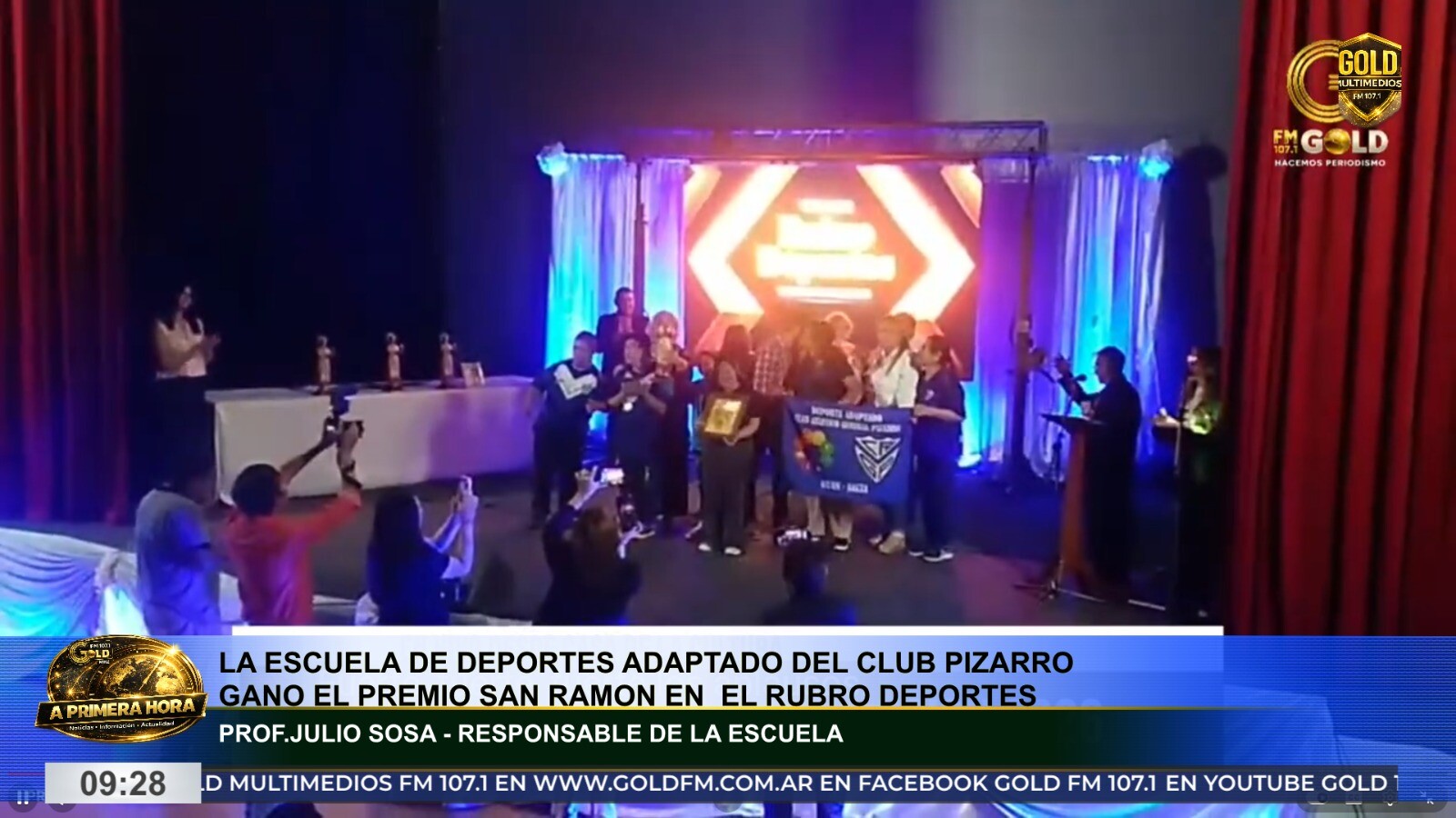 La escuelita de deporte adaptado del club pizarro fue distinguida con el premio san ramón 2026
