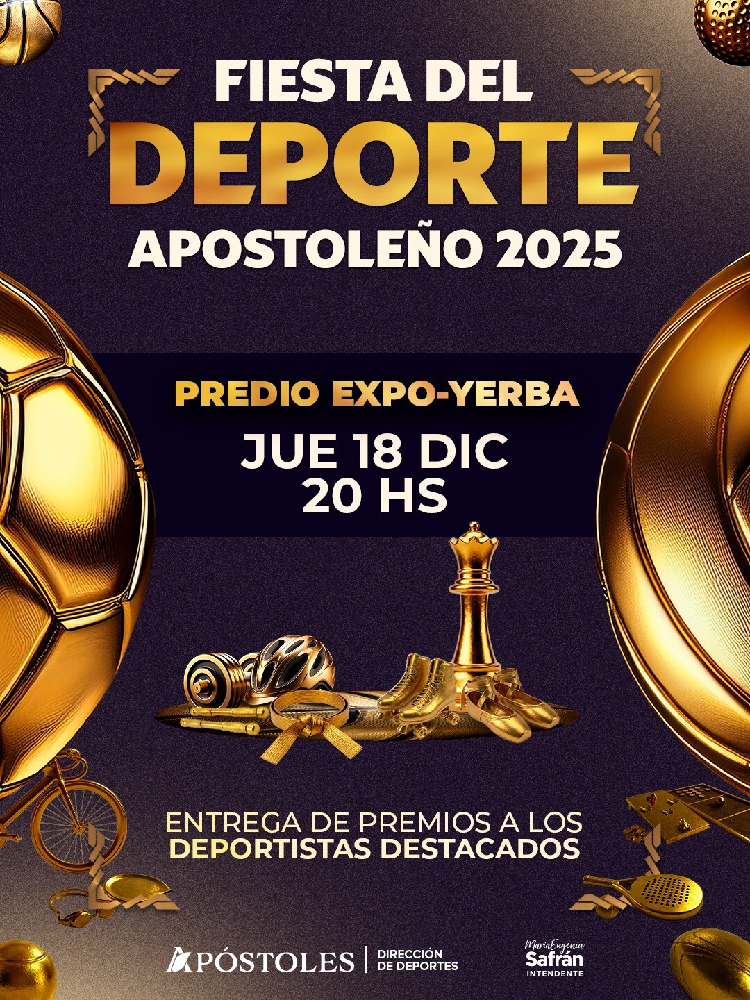 Aldo Da Silva anunció la Fiesta del Deporte Apostoleño 2025