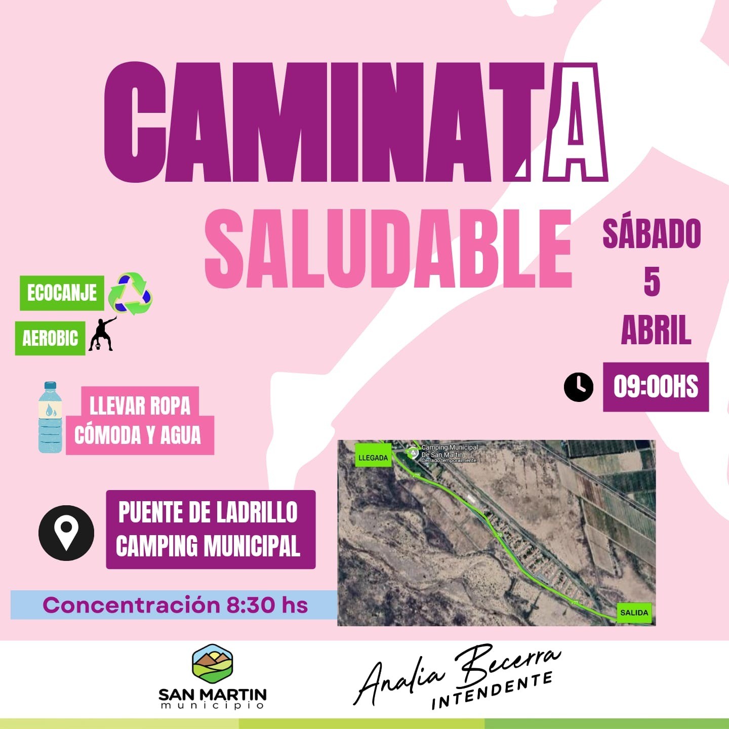 SAN MARTÍN: organizará una nueva edición de “Caminata Saludable”