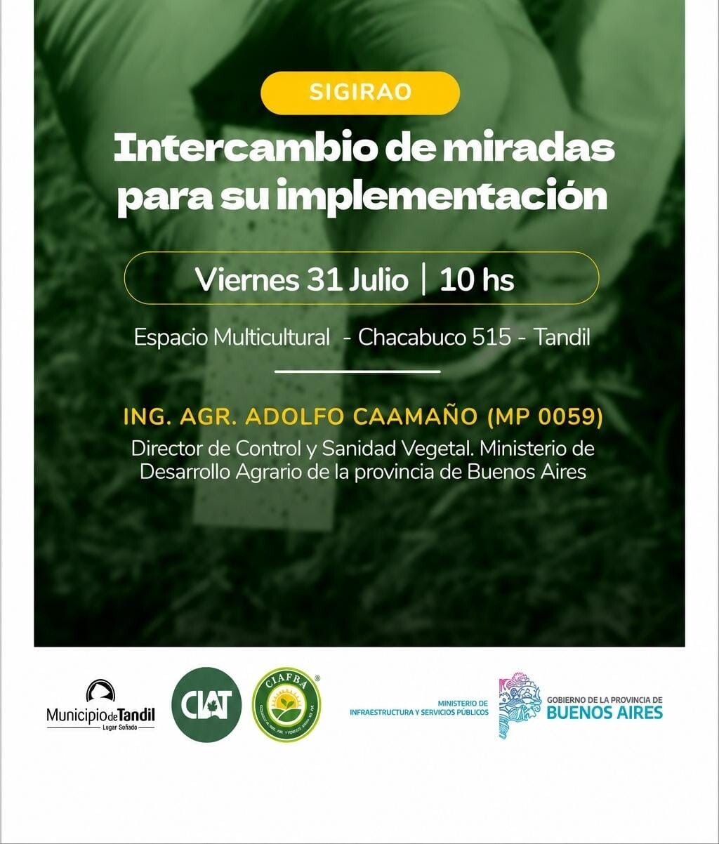 Tandil será sede de una jornada de intercambio sobre recipientes de agroquímicos