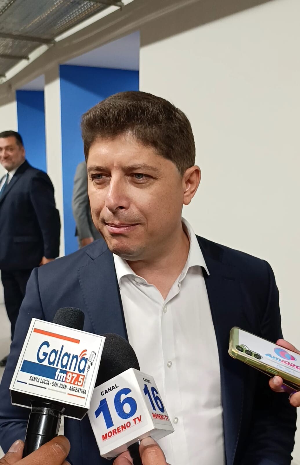 El intendente de Santa Lucia,Juan Jose Orrego estuvo presente en la apertura de la FNS24 donde destaco la importancia de presentar la idiosincrasia del departamento.