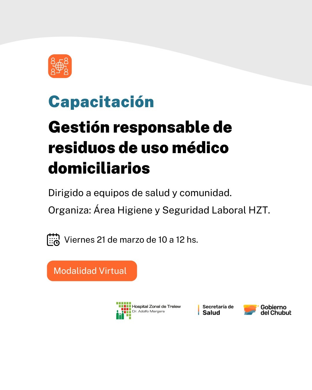 Provincia realizará una capacitación virtual sobre gestión responsable de residuos de uso médico domiciliarios