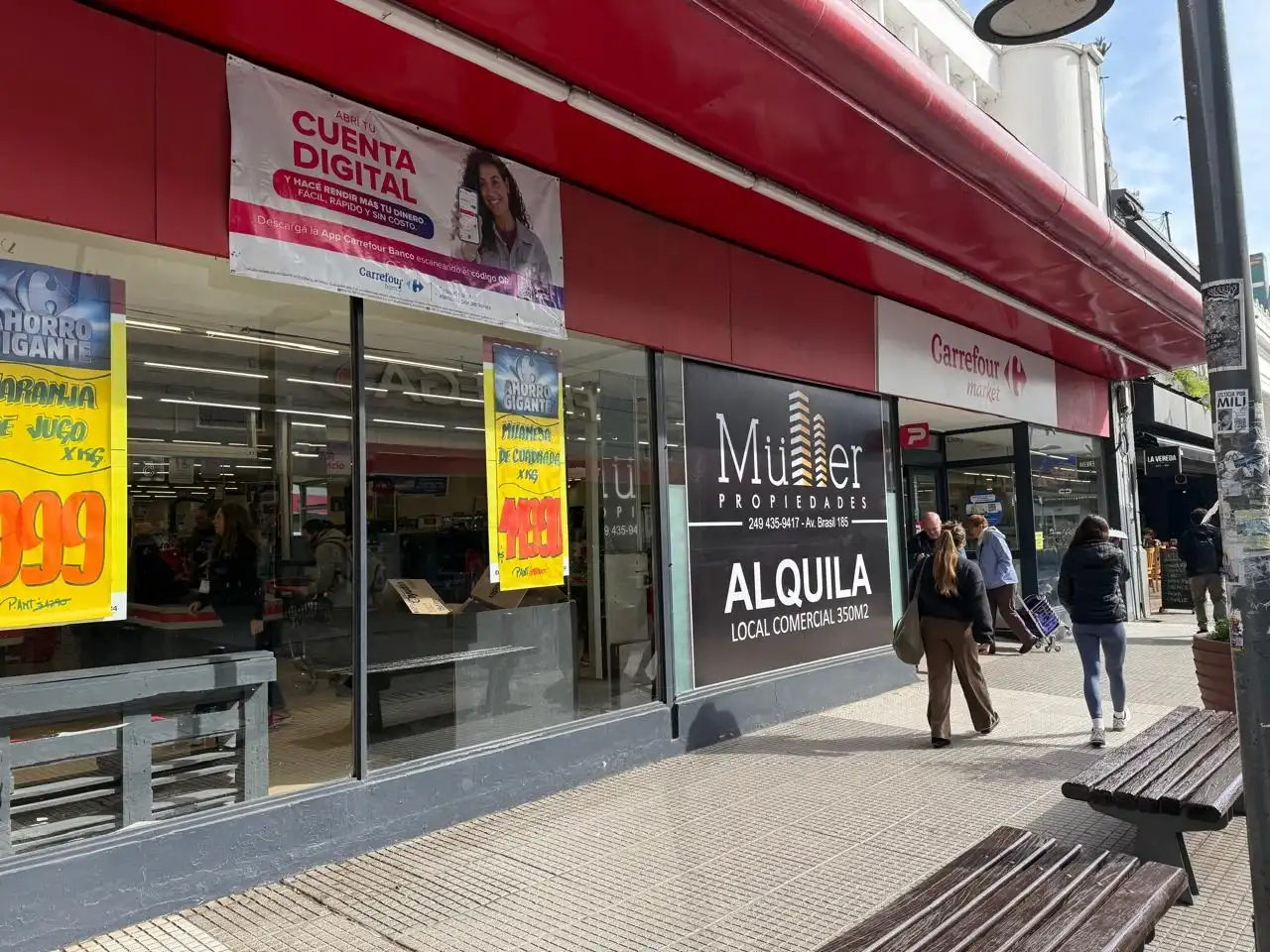 Carrefour reorganiza su histórica sucursal del centro de Tandil: reducirá el local, pero conservará todos los puestos de trabajo