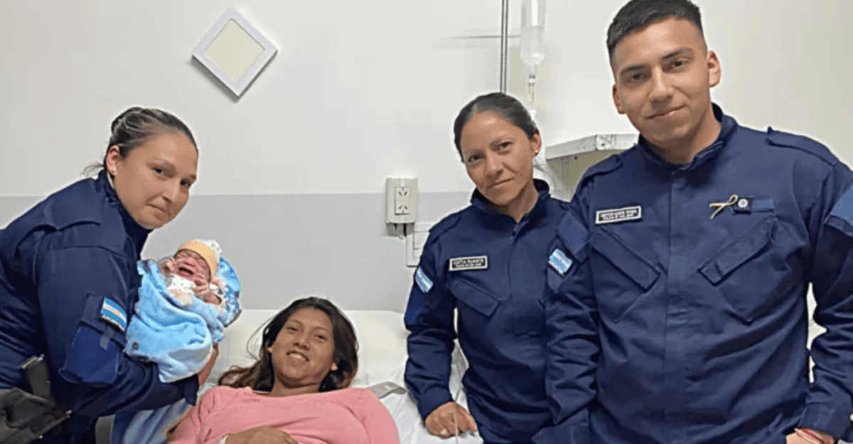 Caucete: Laila Olivia nació gracias a la asistencia de efectivos policiales