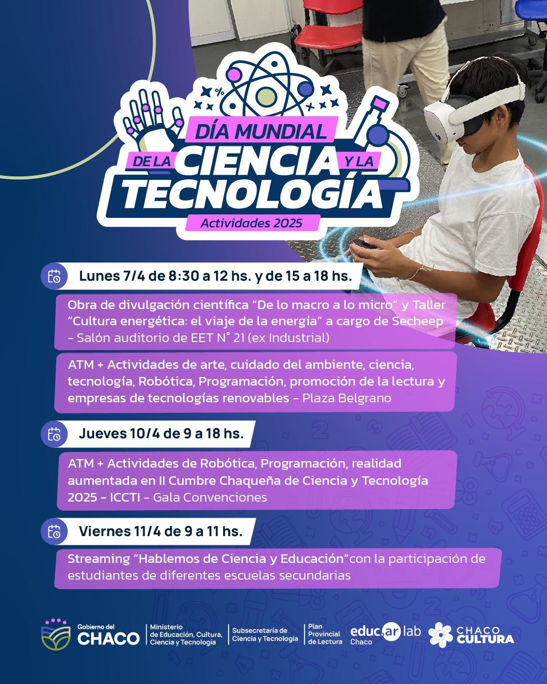DÍA MUNDIAL DE LA CIENCIA Y LA TECNOLOGÍA: LA EDUCACIÓN CHAQUEÑA CELEBRA CON PROPUESTAS DE ALFABETIZACIÓN CIENTÍFICA