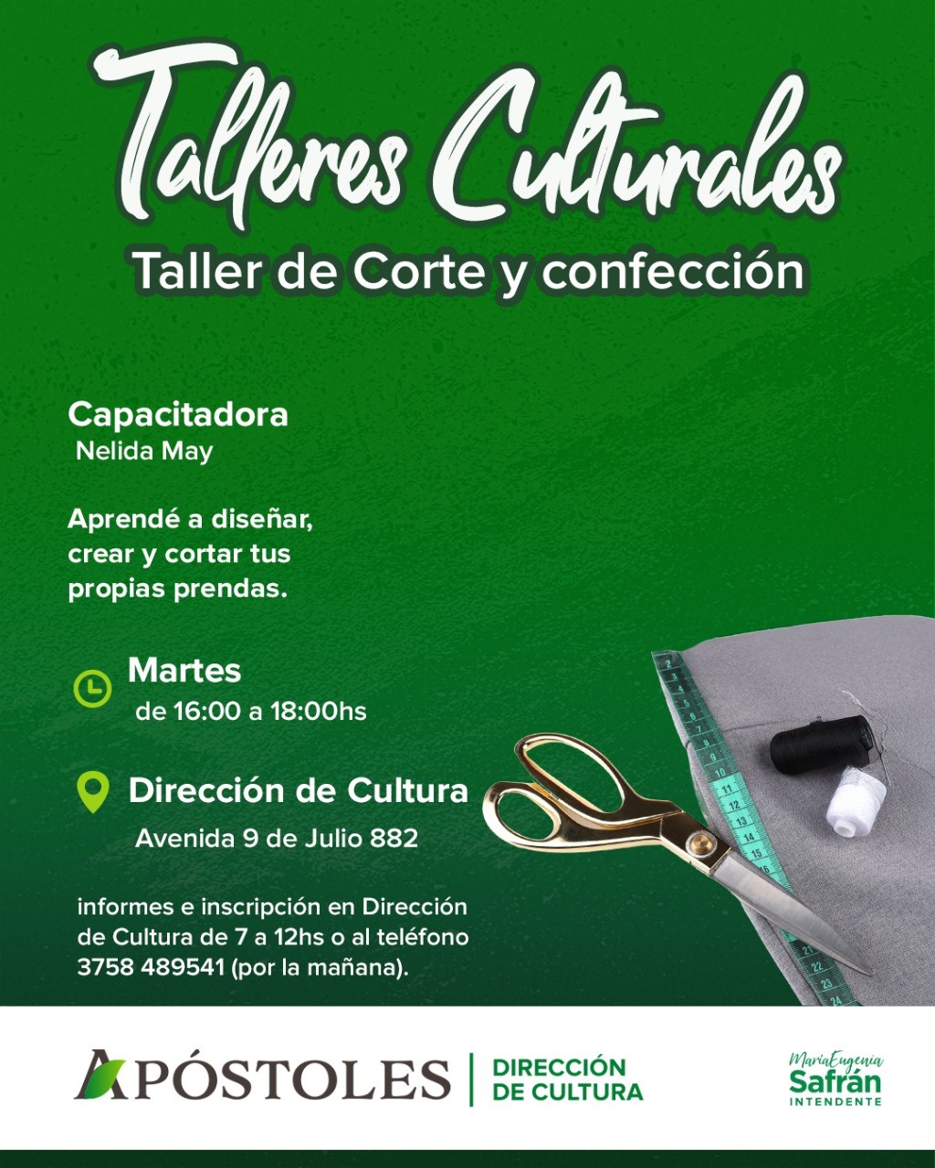 Dictado del Taller de Corte y Confección