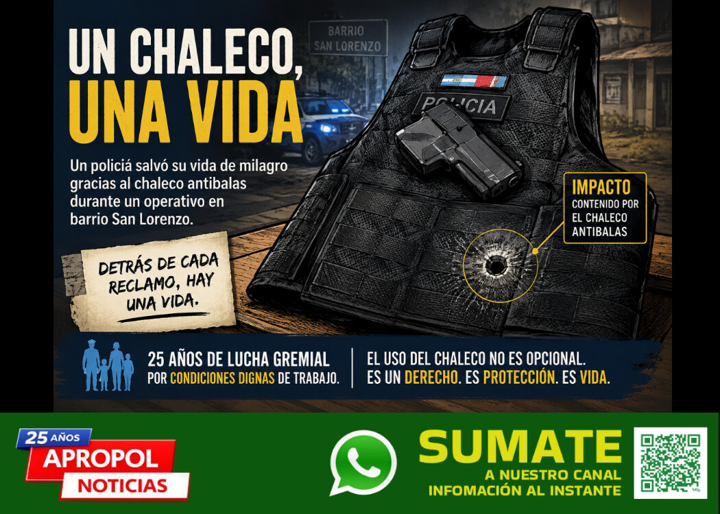 chaleco_sf_29may26.jpg Un chaleco, una vida: un policía se salvó de milagro y gracias a una lucha de 25 años