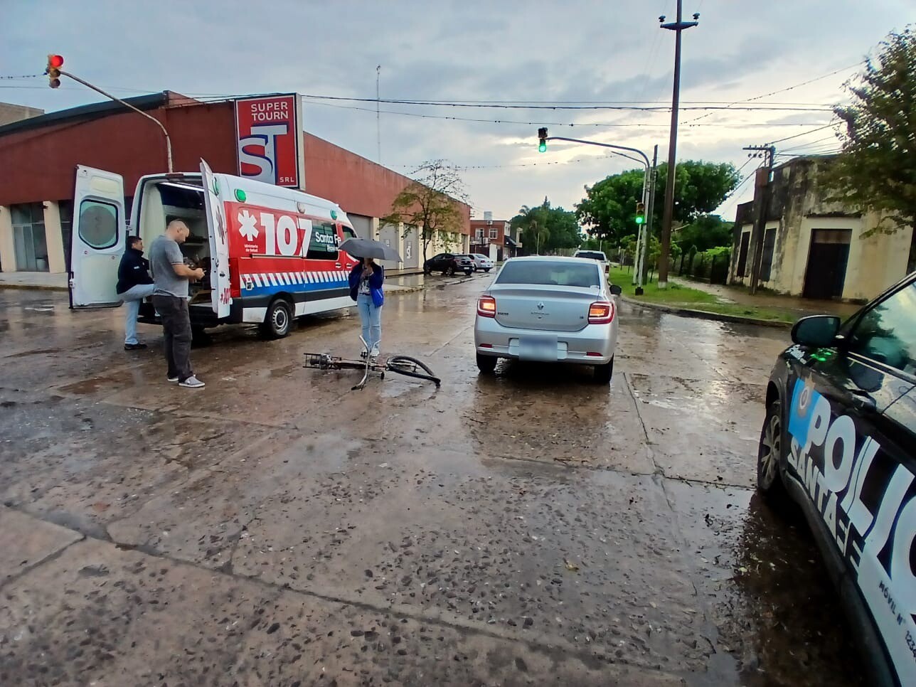 Villa Ocampo: Choque En Avd San Martin y Alberdi