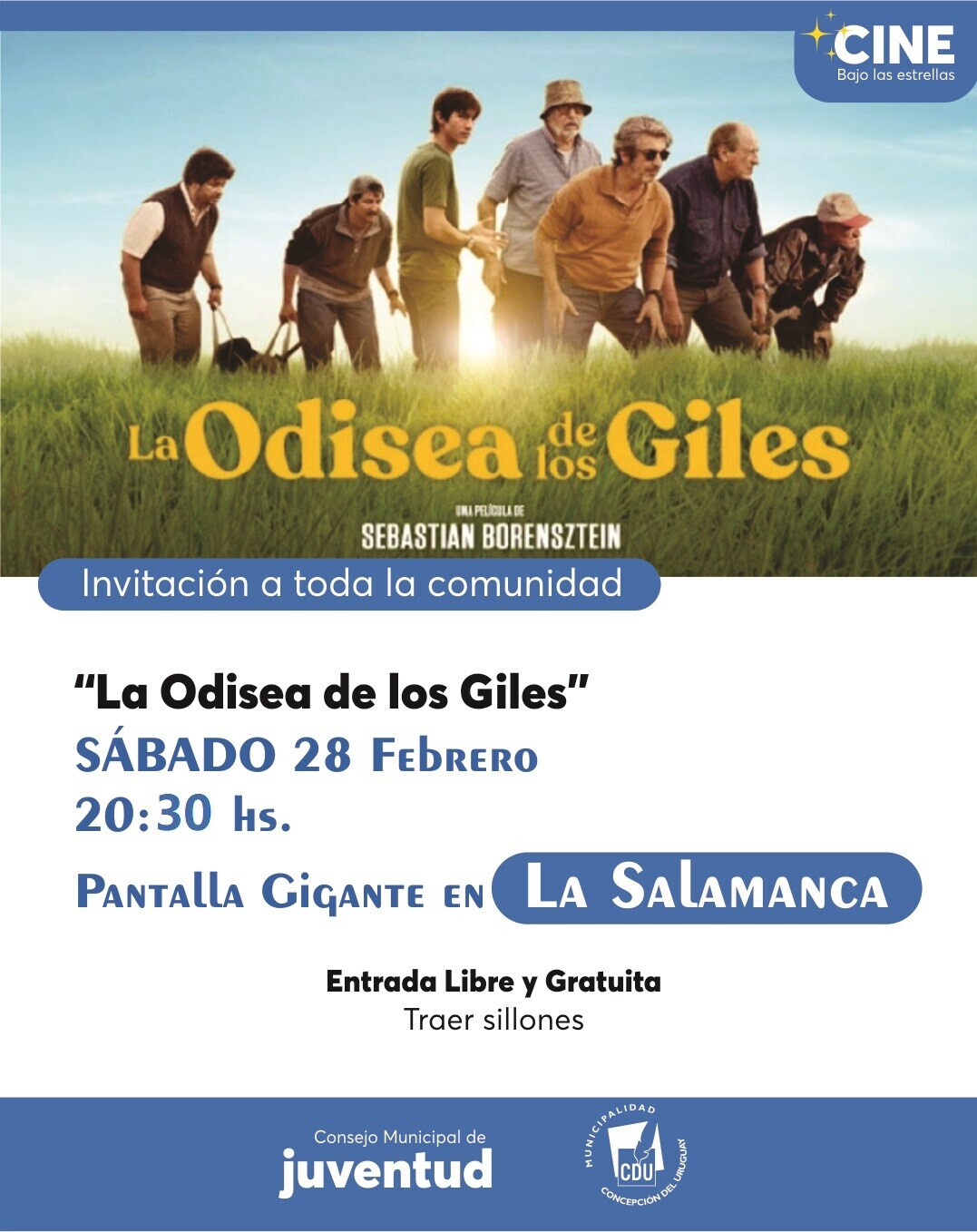 Realizarán una nueva edición de “Cine bajo las estrellas” en La Salamanca