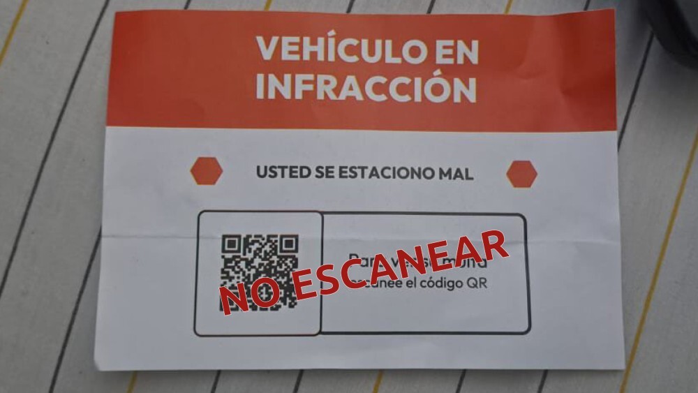 La Secretaría de Estado de Seguridad y Orden Público informa sobre una nueva modalidad de fraude que utiliza boletas de infracción falsas para robar información personal a los conductores.