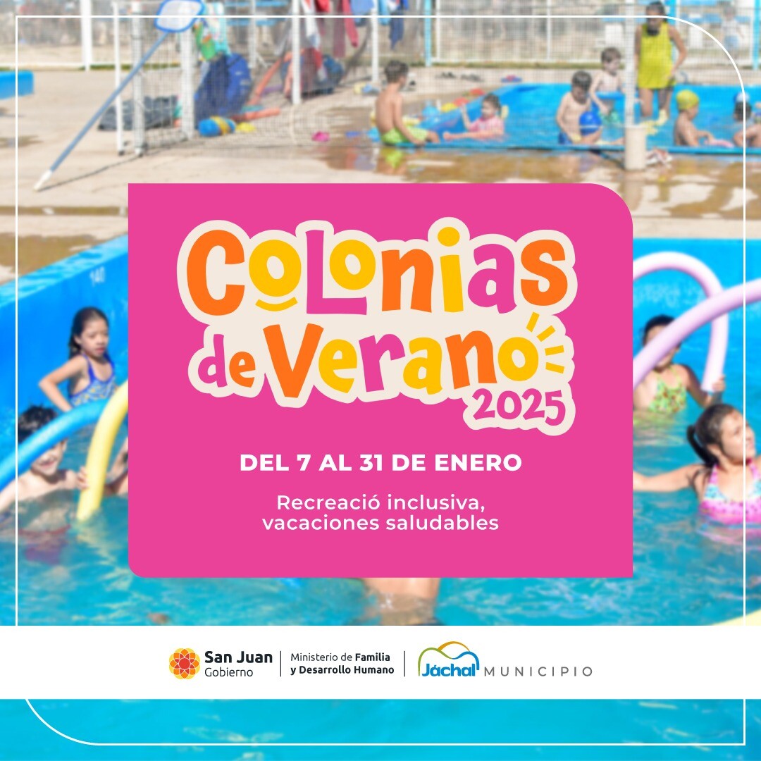 JÁCHAL: » Inscripciones Colonia de Verano 2025″
