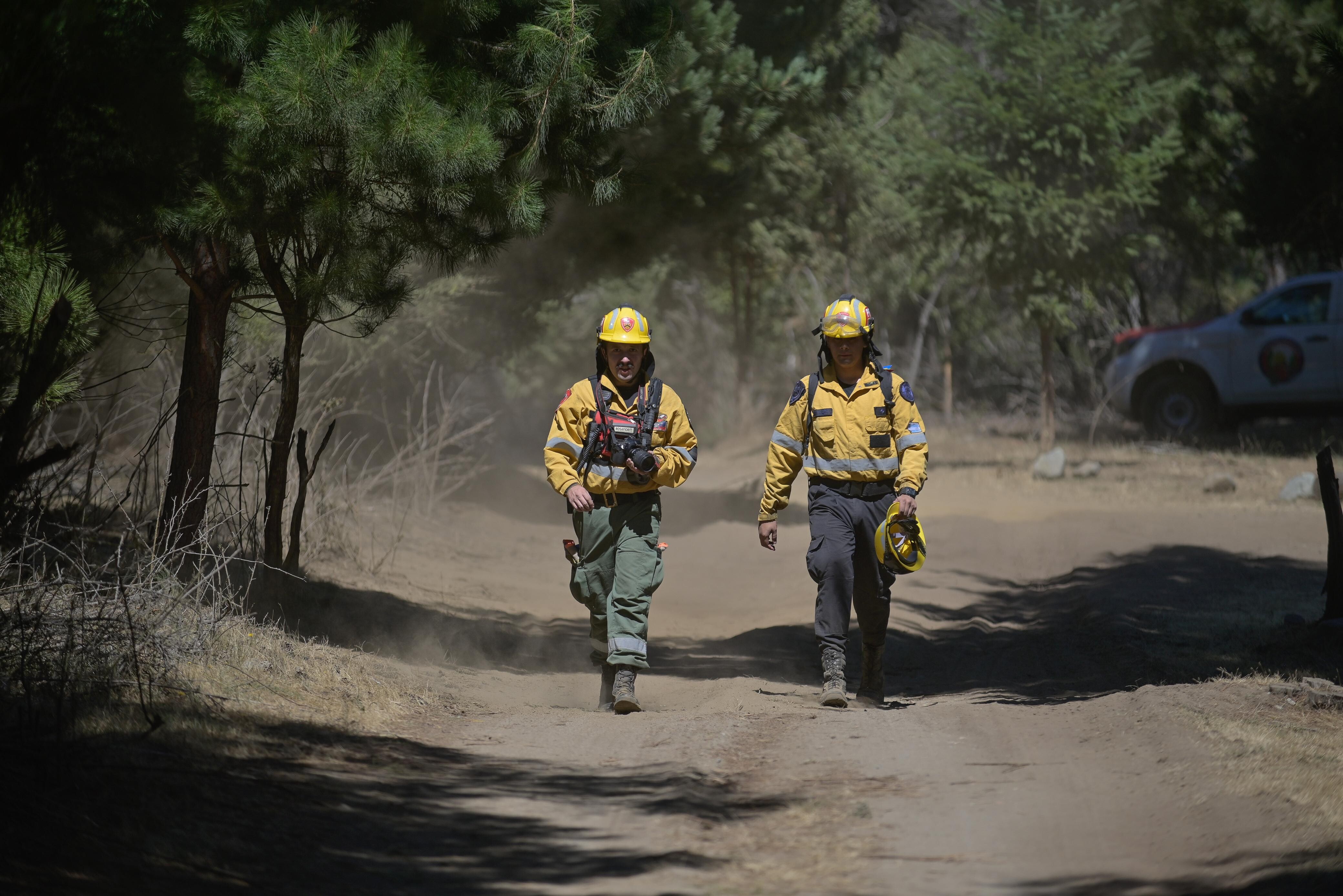 Cerca de 300 personas, equipos técnicos y medios aéreos participan de los operativos para sofocar los incendios en la cordillera