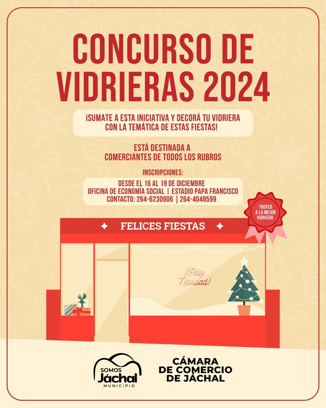 JÁCHAL: seleccionará la mejor vidriera en las Fiestas