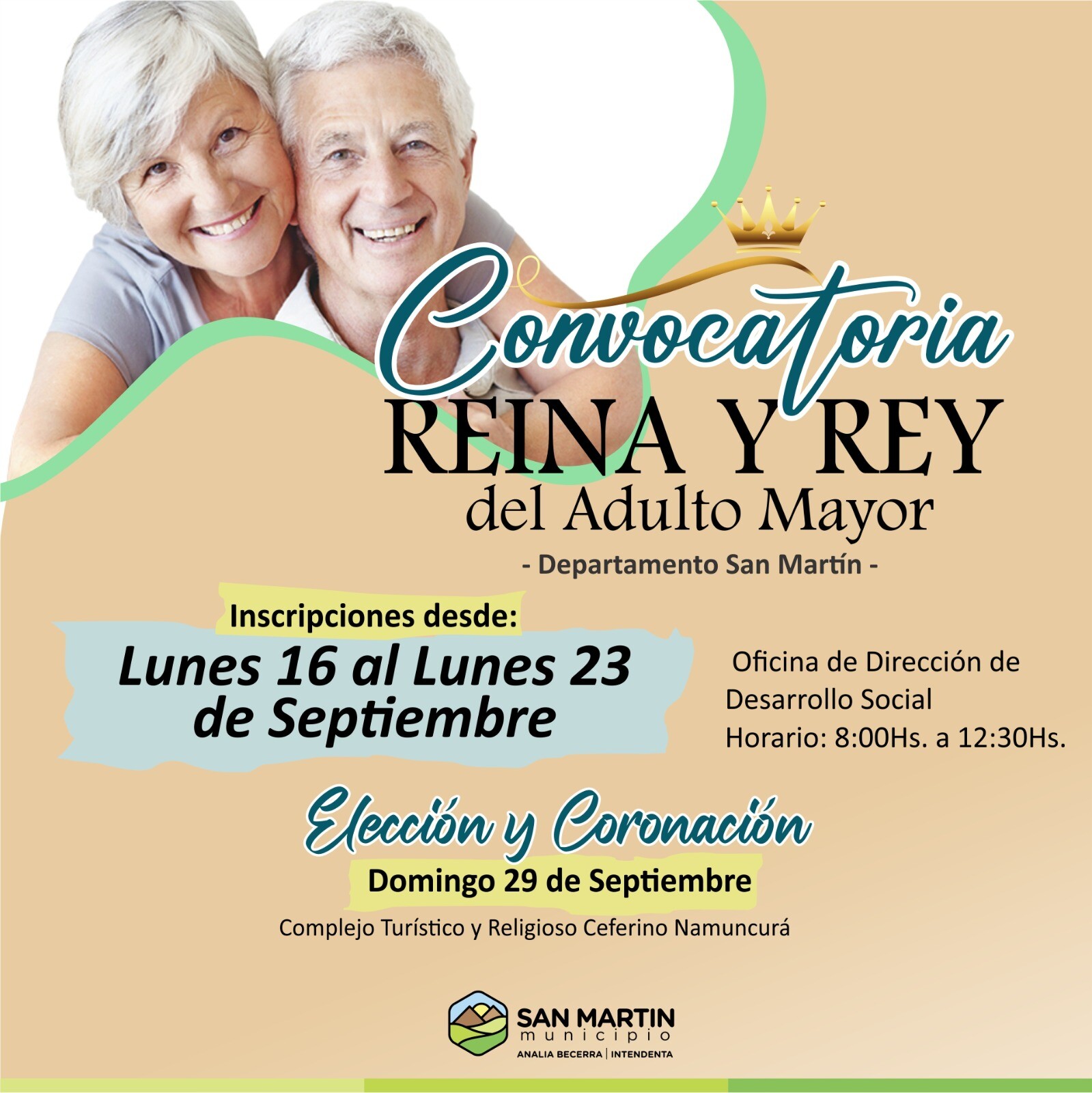 SAN MARTÍN: celebra la elección de la Reina y el Rey del Adulto Mayor