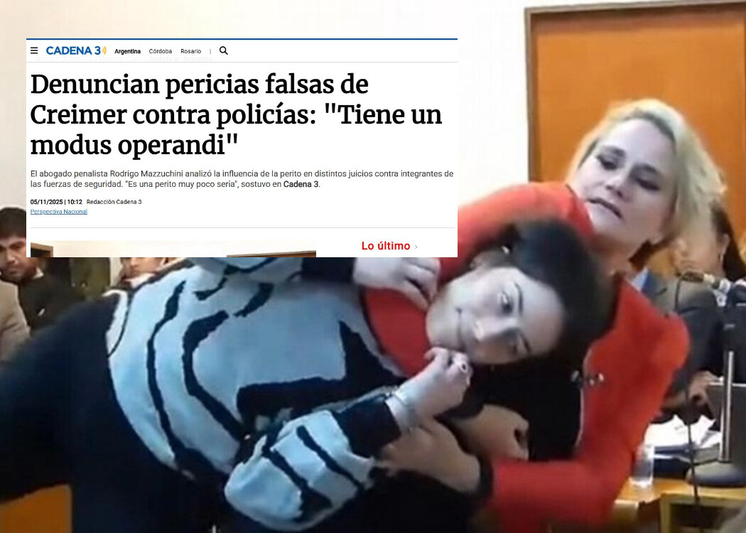 Denuncian pericias falsas de Creimer contra policías: «Tiene un modus operandi»
