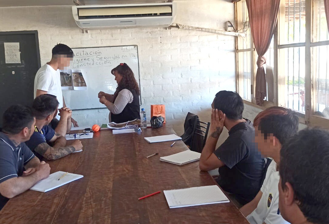 Se dictan cursos de Higiene y Seguridad para personas en proceso de recuperación