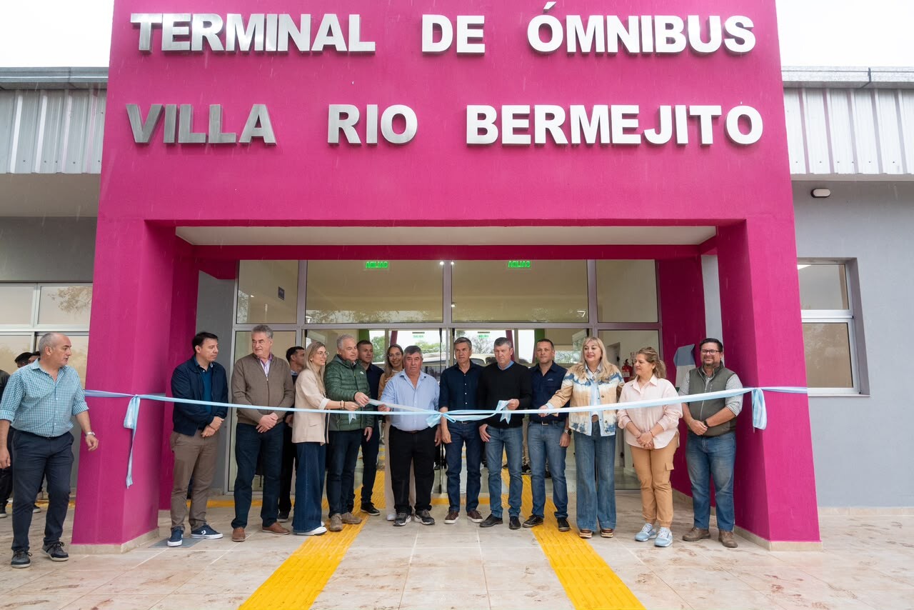 UNA OBRA PARALIZADA DURANTE AÑOS: ZDERO TERMINÓ E INAUGURÓ LA NUEVA TERMINAL DE VILLA RÍO BERMEJITO