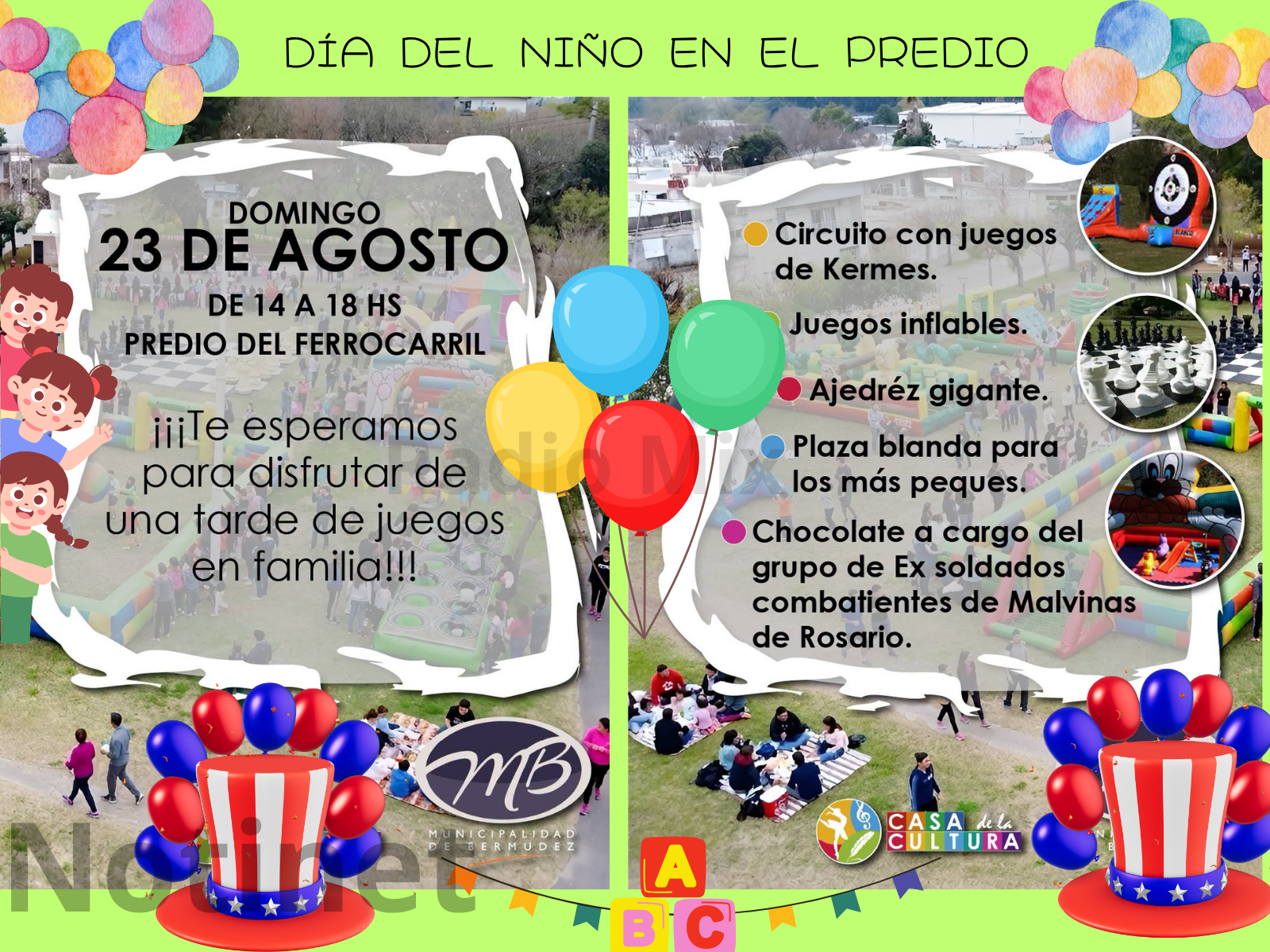Capitán Bermúdez : Día del Niño en el Predio del Ferrocarril