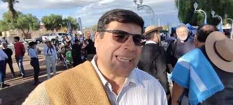 9 DE JULIO: con su Intendente Daniel Banega, recibió a los jinetes de la Cabalgata de la fe a la Difunta Correa