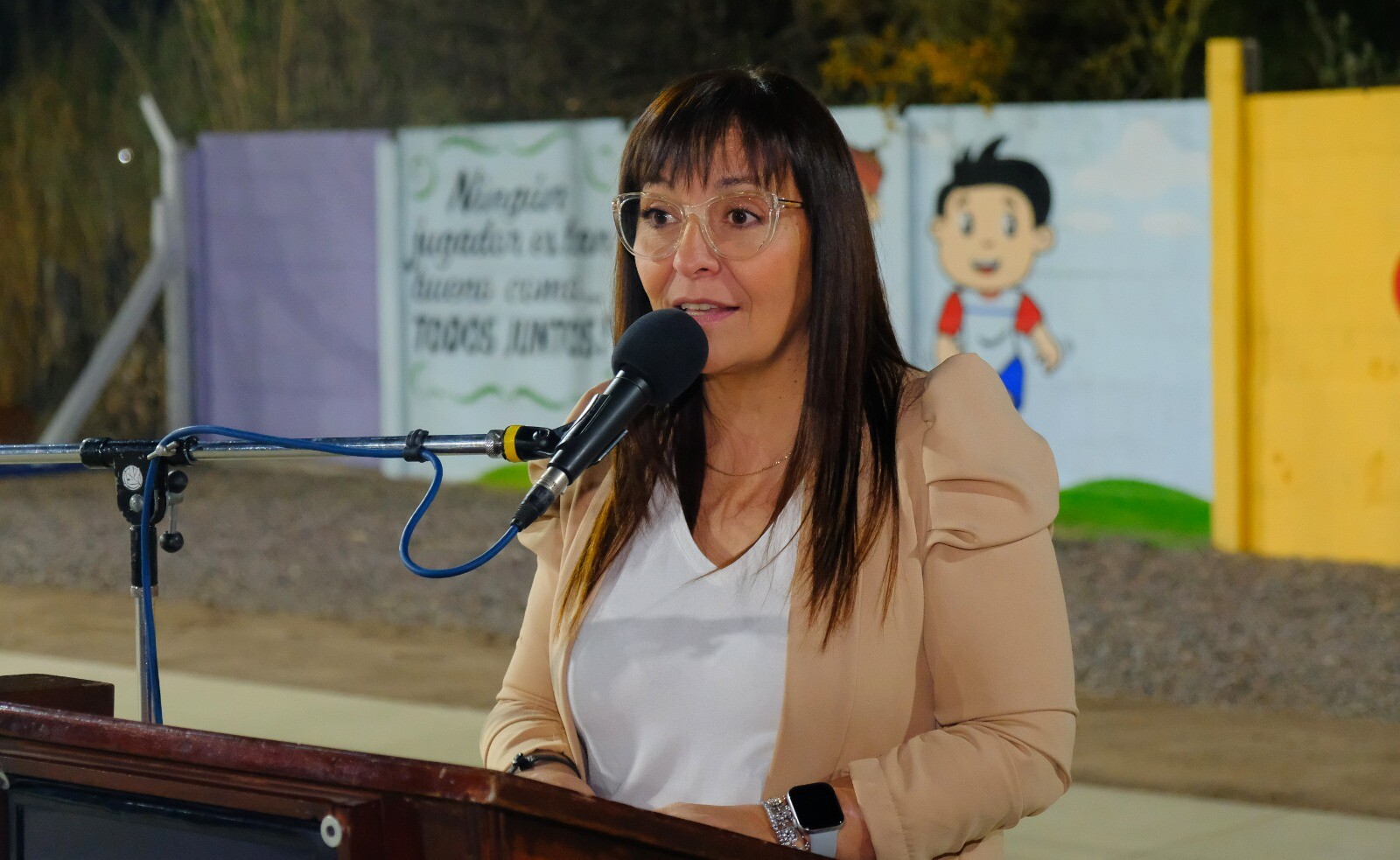 A la espera de la activación de los fondos provinciales para pavimentación, la intendenta de Chimbas,Daniela Rodriguez, sostuvo que esperan por ellos así comienzan los trabajos en calles asignadas.