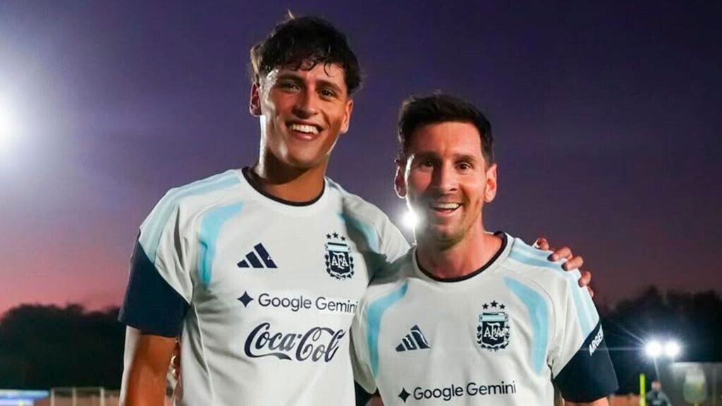 Valentín Dávila fue titular en la derrota de la Sub‑20 ante Estados Unidos en un amistoso internacional