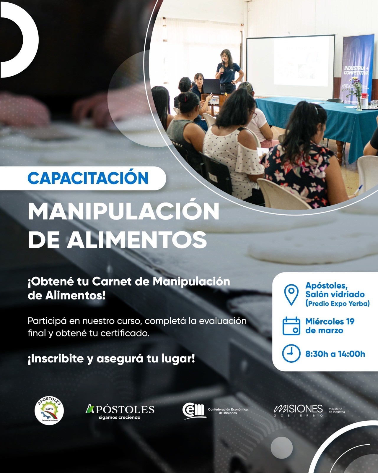 Capacitación en Manipulación de Alimentos en Apóstoles
