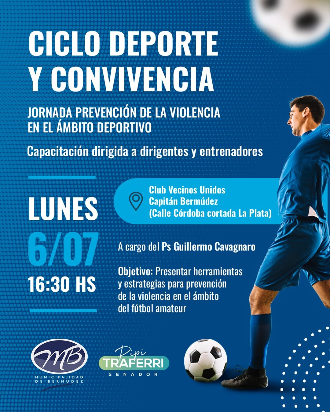 Jornada de capacitación para prevenir la violencia deportiva