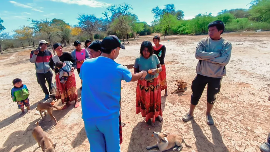 Se desarrolló un barrido sanitario en una misión de Santa Victoria Este