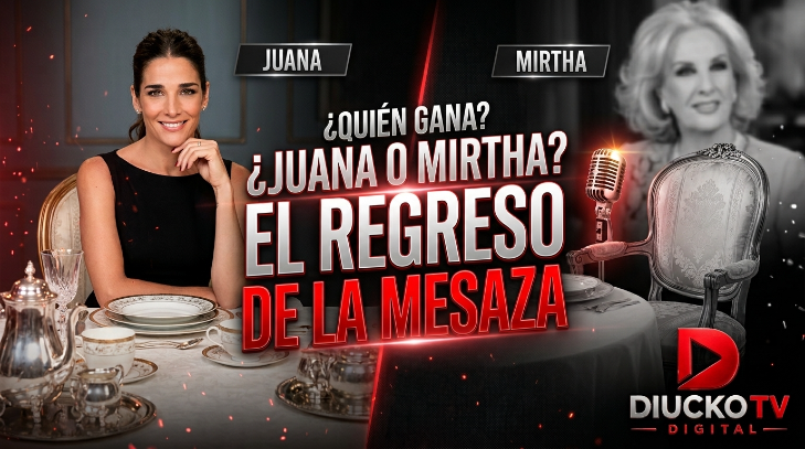 JUANA REEMPLAZÓ A MIRTHA Y LA TELEVISIÓN VOLVIÓ A SERVIR SU MESA MÁS MIRADA