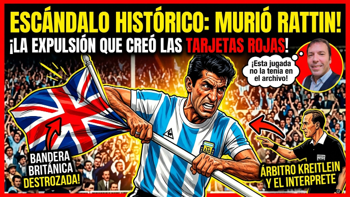 SE FUE ANTONIO RATTIN: EL HOMBRE QUE HIZO CALENTAR A LOS INGLESES… Y OBLIGÓ AL FÚTBOL A INVENTAR LA TARJETA ROJA