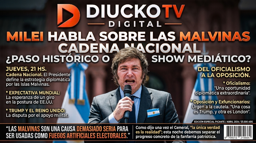 MILEI HABLA POR MALVINAS EN CADENA NACIONAL
