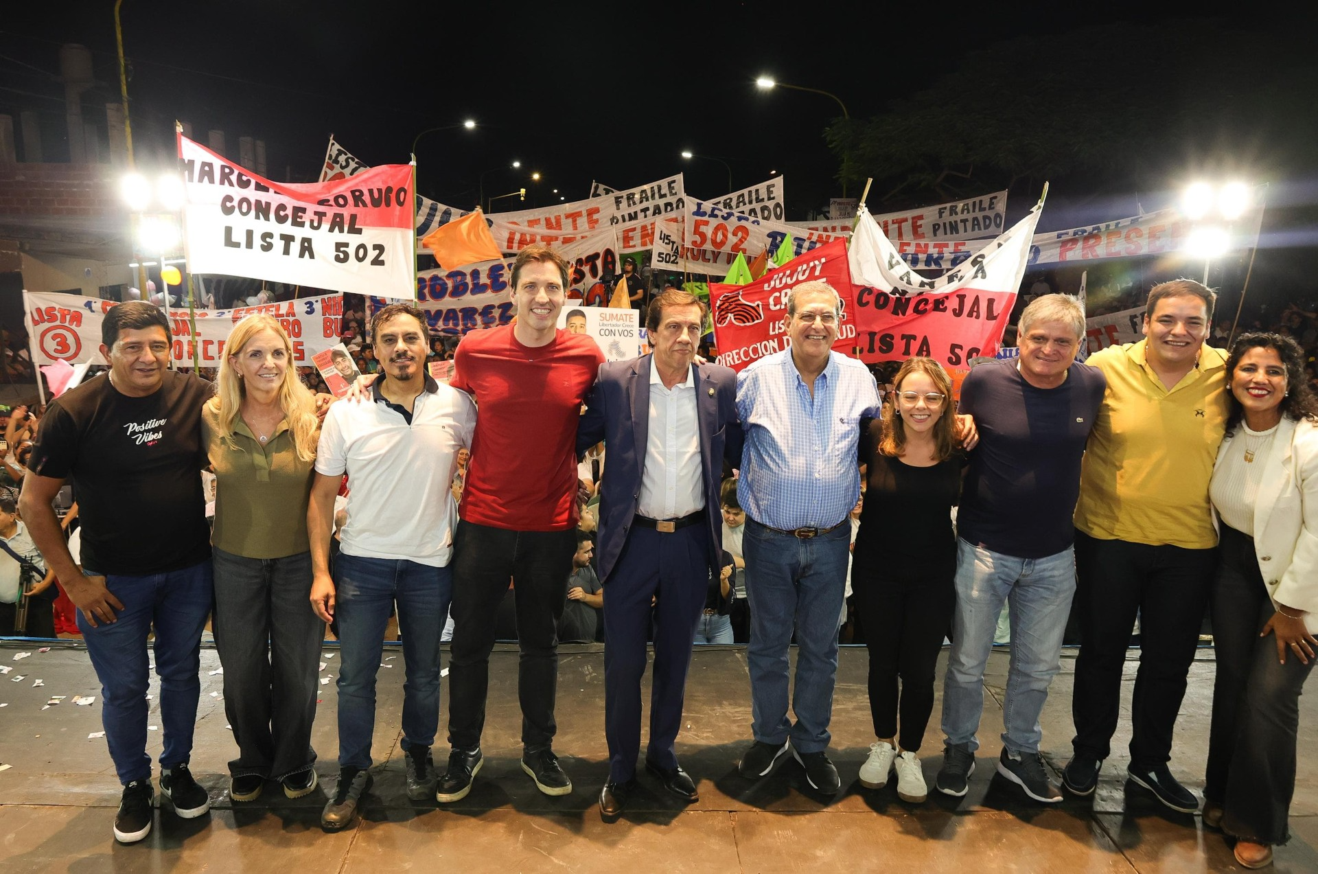 Multitudinario cierre de campaña de Jujuy Crece en Libertador