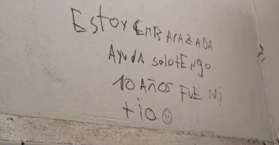 Alerta en una escuela de San Juan: una pintada denunció el embarazo de una niña de 10 años