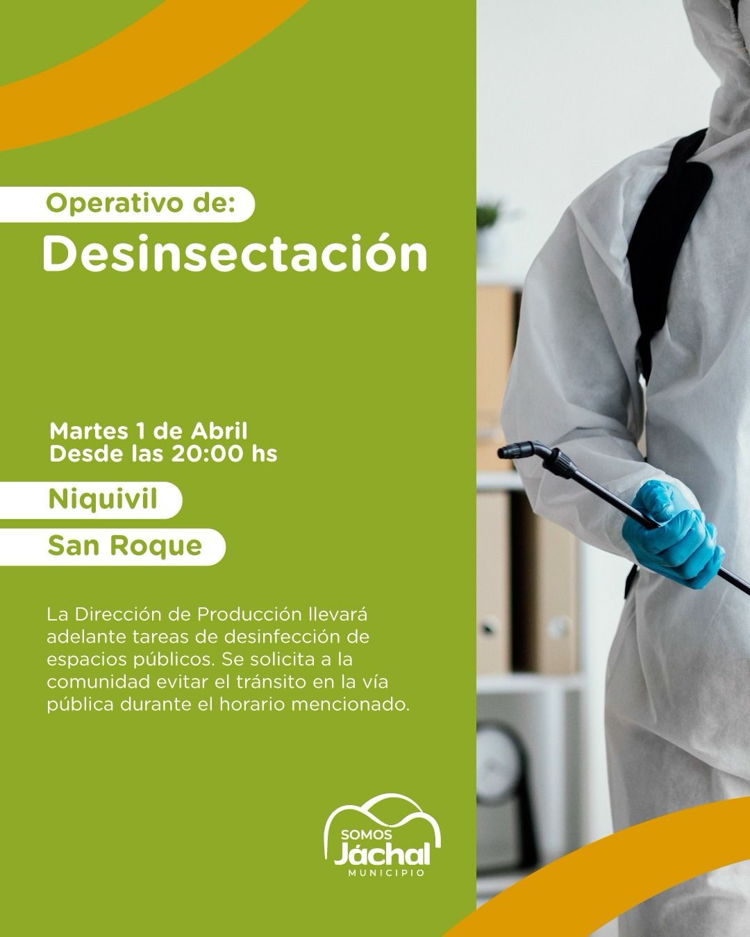 JÁCHAL: desinsectación en Niquivil y San Roque
