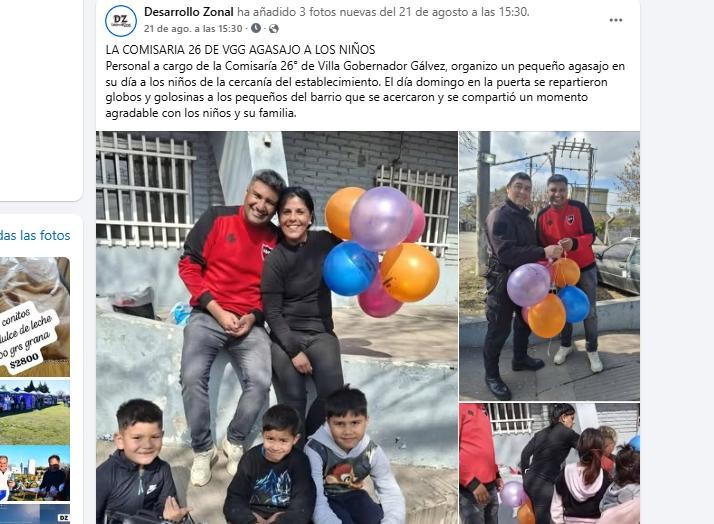 dianinio_26_2025.jpg La Comisaría 26° de VGG agasajó a los niños y generó reacciones en la comunidad