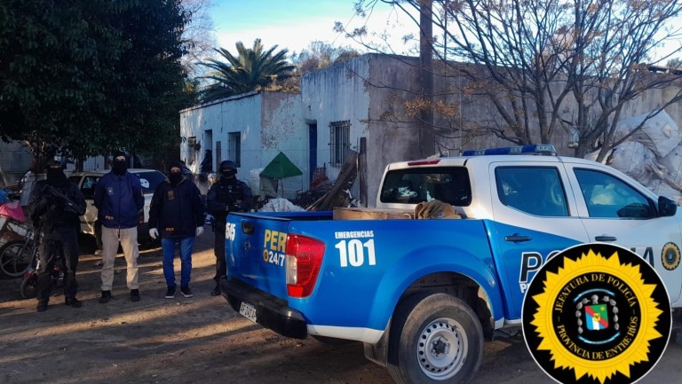 Allanaron a un kiosco narco en un pueblo de Entre Ríos: un detenido y drogas secuestradas