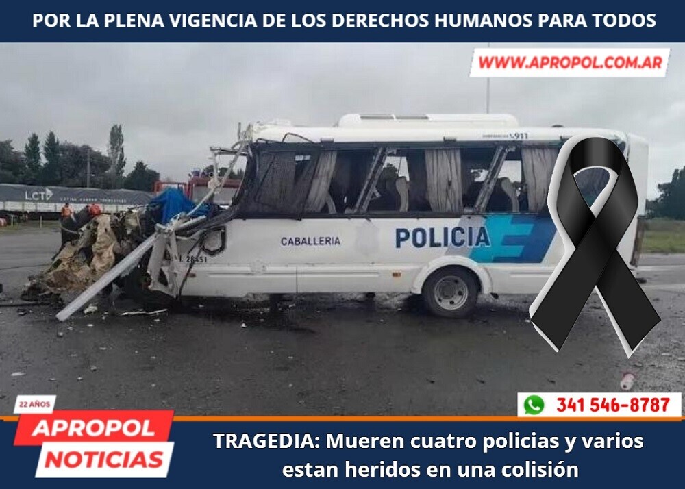Tragedia: Mueren Cuatro Policias Y Varios Estan Heridos En Una Colisión