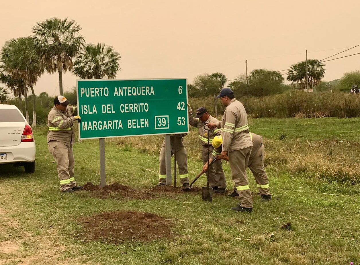 PESCA DEL DORADO: VIALIDAD PROVINCIAL TRABAJA EN LA PUESTA A PUNTO DEL ACCESO A LA ISLA DEL CERRITO