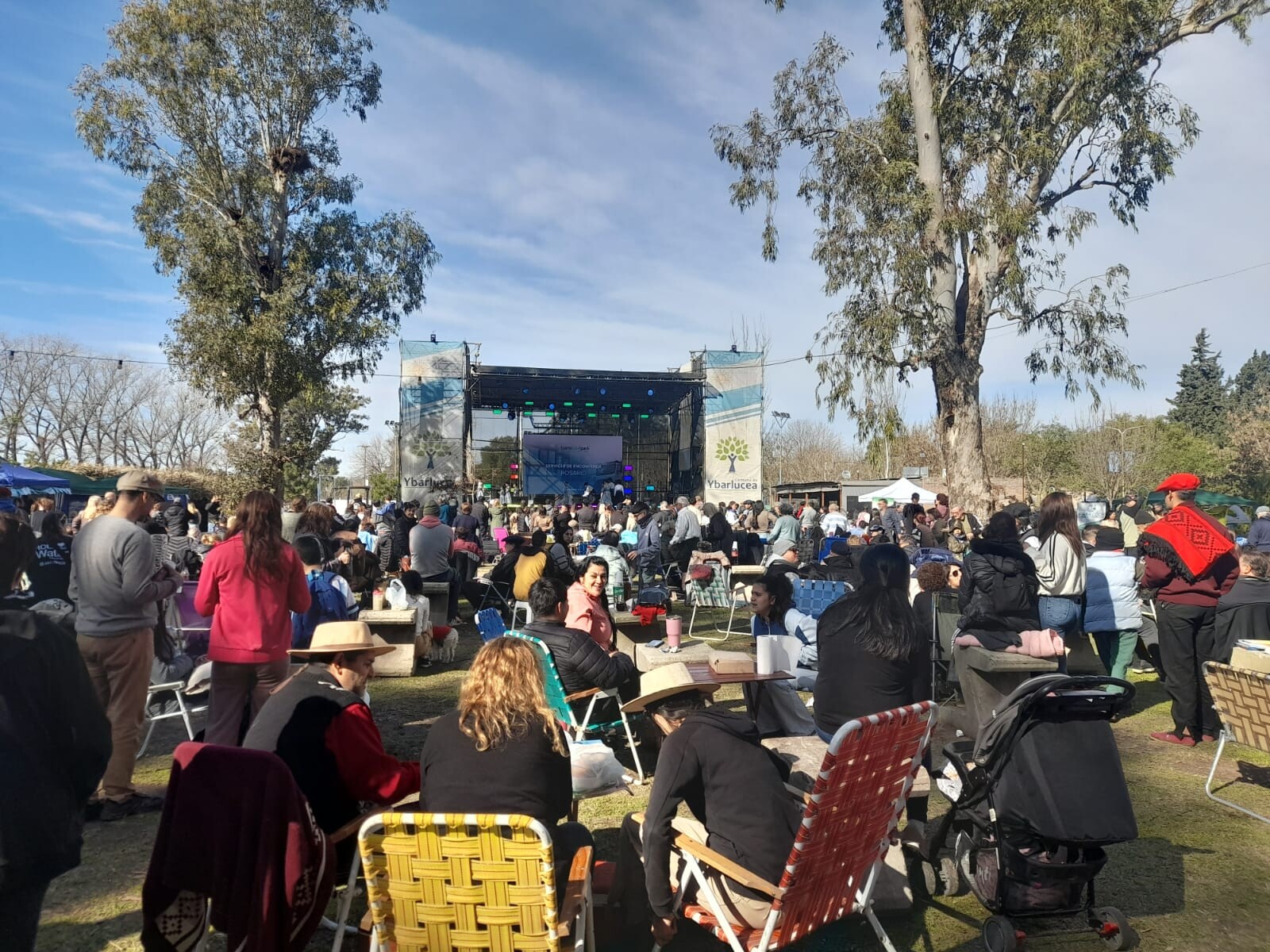 Ybarlucea celebró el Día de la Bandera con una fiesta multitudinaria