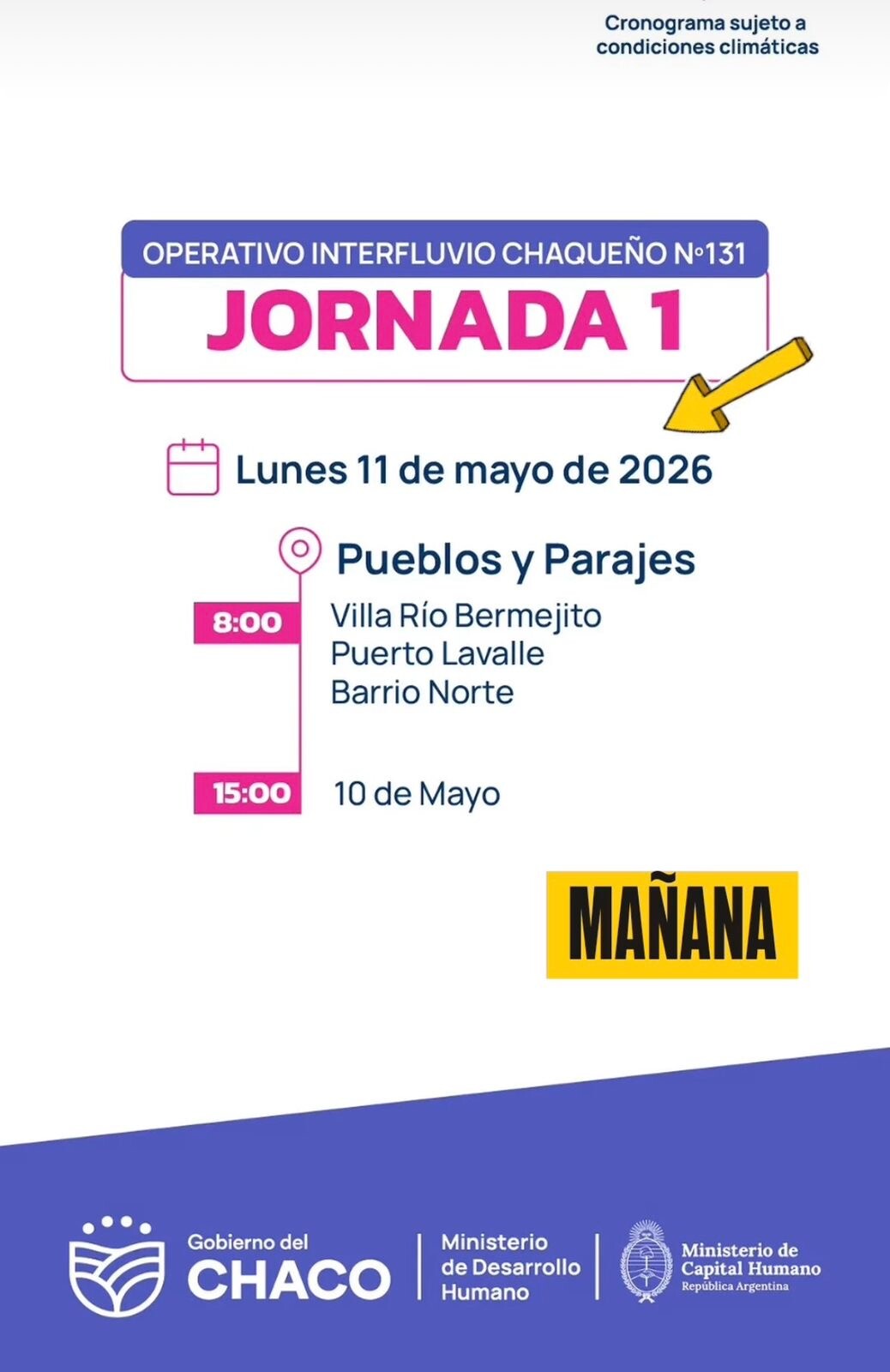 ESTE LUNES: INICIA EL OPERATIVO INTERFLUVIO CHAQUEÑO N°131 EN EL IMPENETRABLE