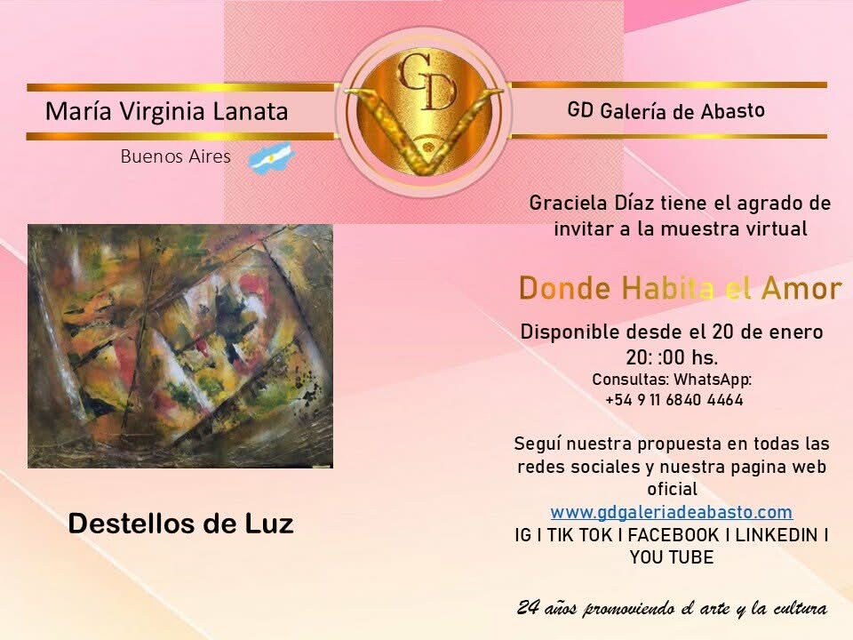 GD Galería de Abasto Presenta «Destellos de Luz» de la expositora María Virginia Lanata