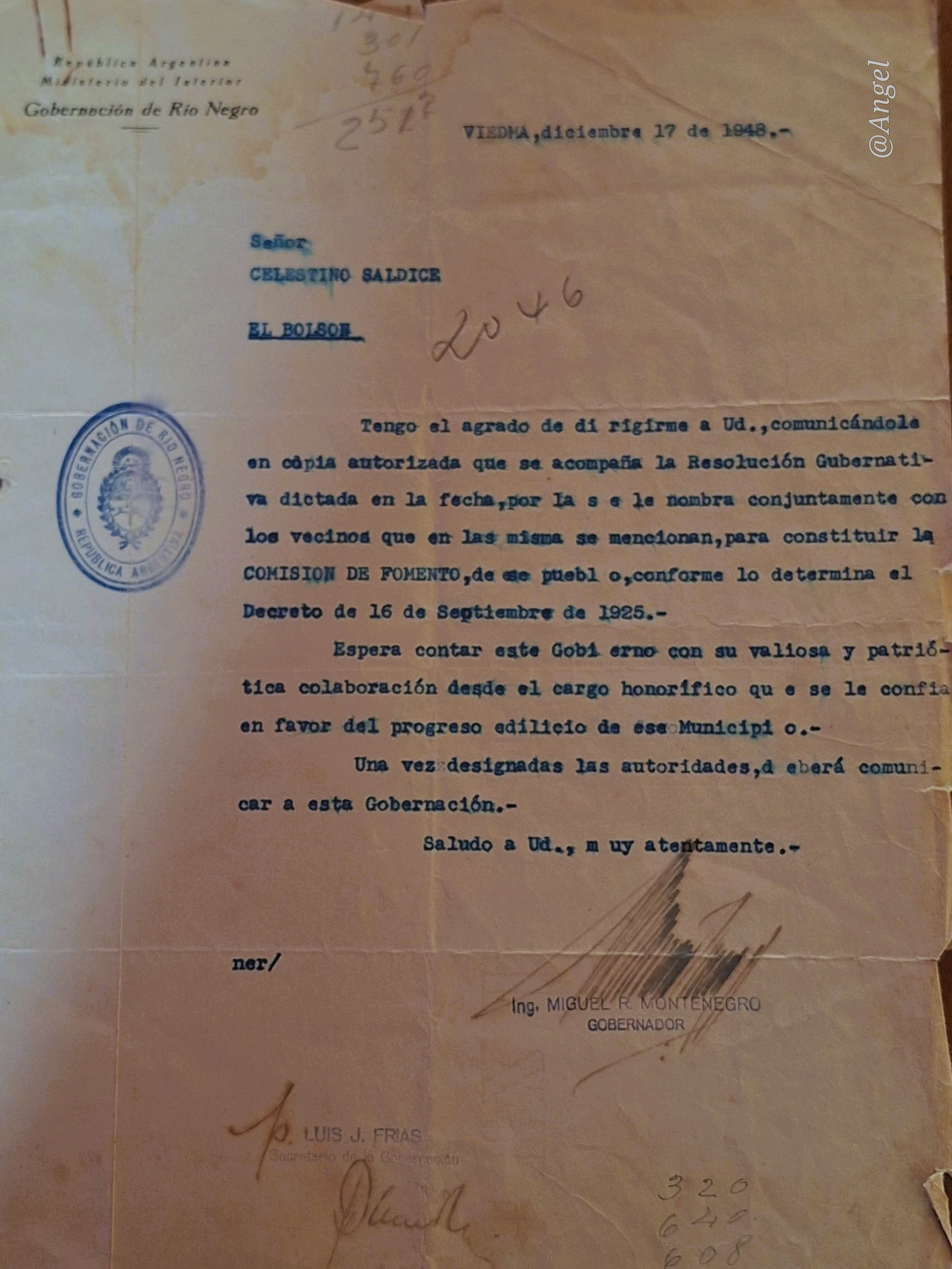 el bolson comision fomento saldice 17 12 1948 nombramiento.jpg